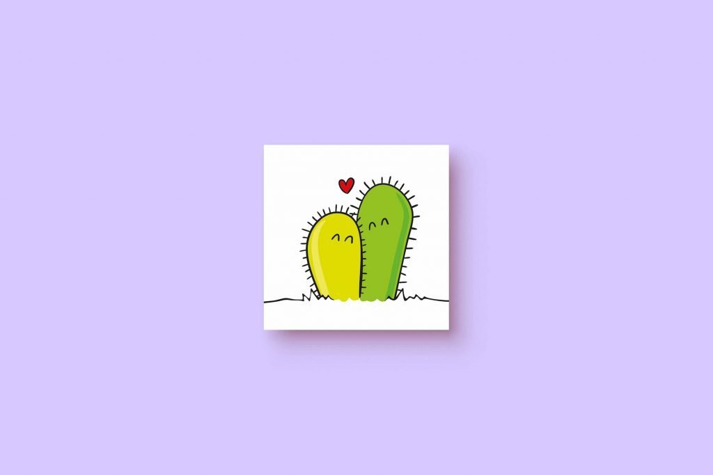 Cactus Couple 5x5