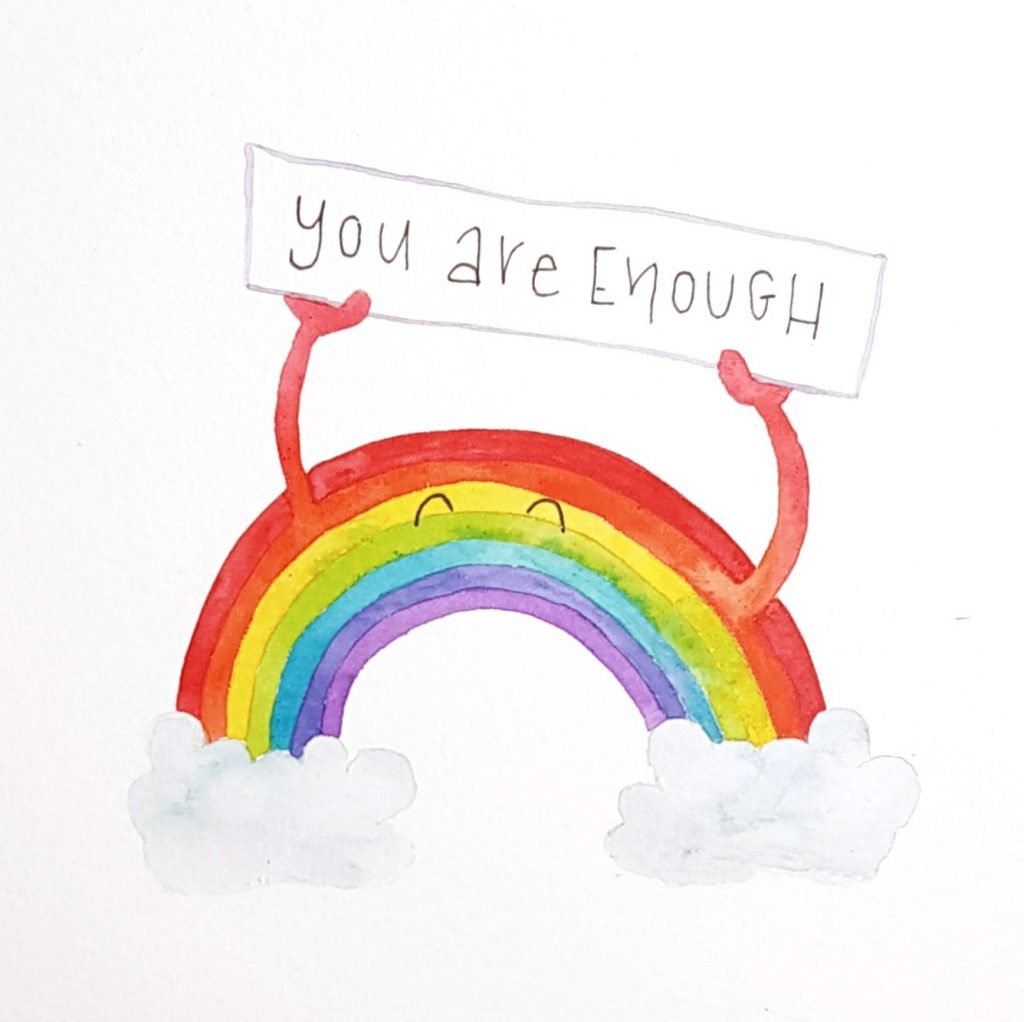 You Are Enough Rainbow
