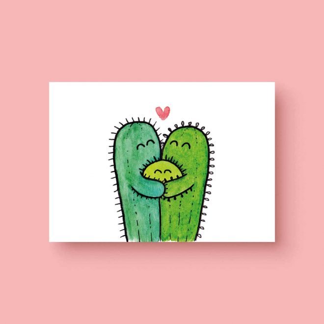 Cactus baby ansichtkaart