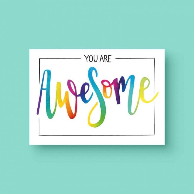 You are Awesome ansichtkaart